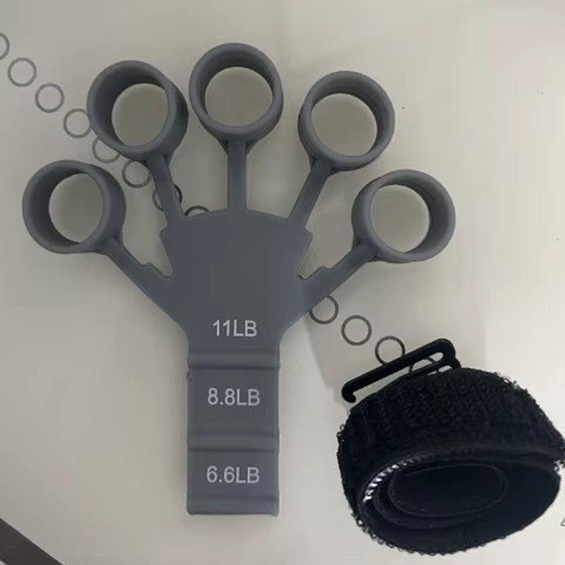 Silicone 5-Finger Finger Trainer, Wrist Tension Device, Shooting Corrector, Auxiliary Grip Strength Training