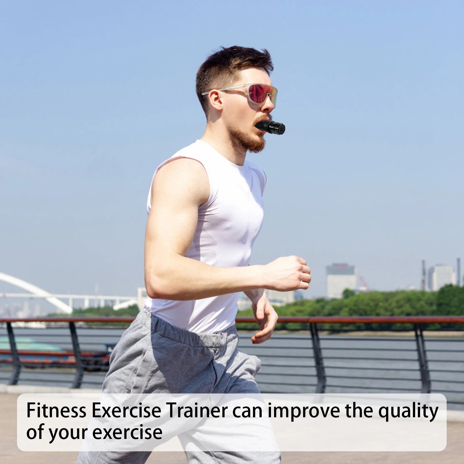 Portable Respiratory Trainer. Improve Breathing Capacity | Adjustable Resistance, Adjustable to Different Fitness Needs