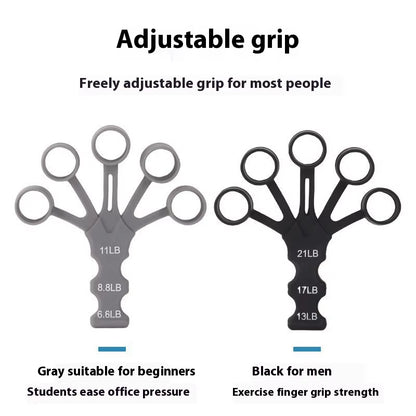 Silicone 5-Finger Finger Trainer, Wrist Tension Device, Shooting Corrector, Auxiliary Grip Strength Training