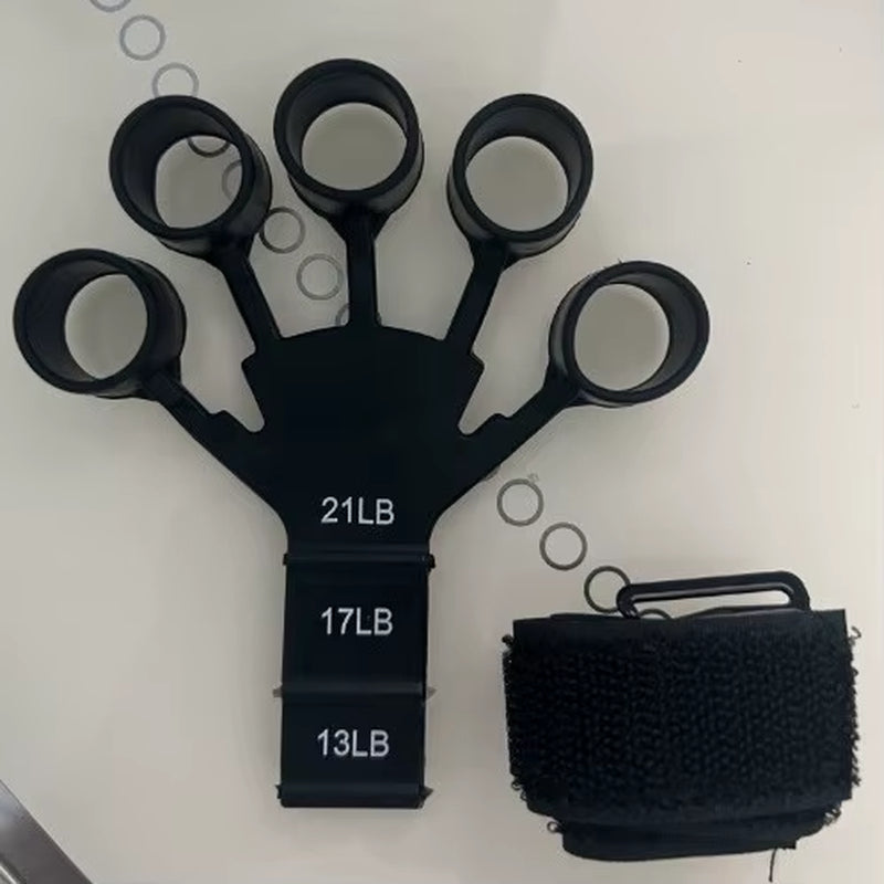 Silicone 5-Finger Finger Trainer, Wrist Tension Device, Shooting Corrector, Auxiliary Grip Strength Training